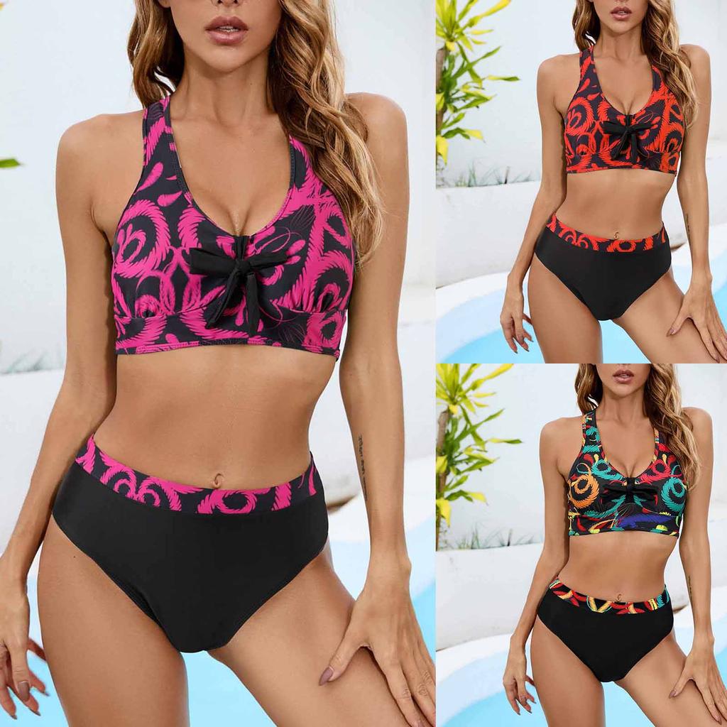Women's Fashion Separate Sexy Bikini With Bra Pads No Bra Swimsuit
