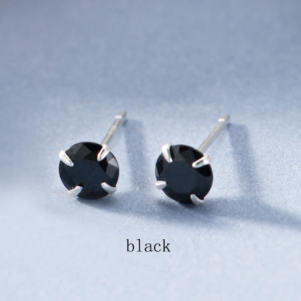 100% 925 Silber Steckerohrring für Damen Mädchen Geschenk Bunter Zirkonia Kristall Schmuck Klein Exquisit