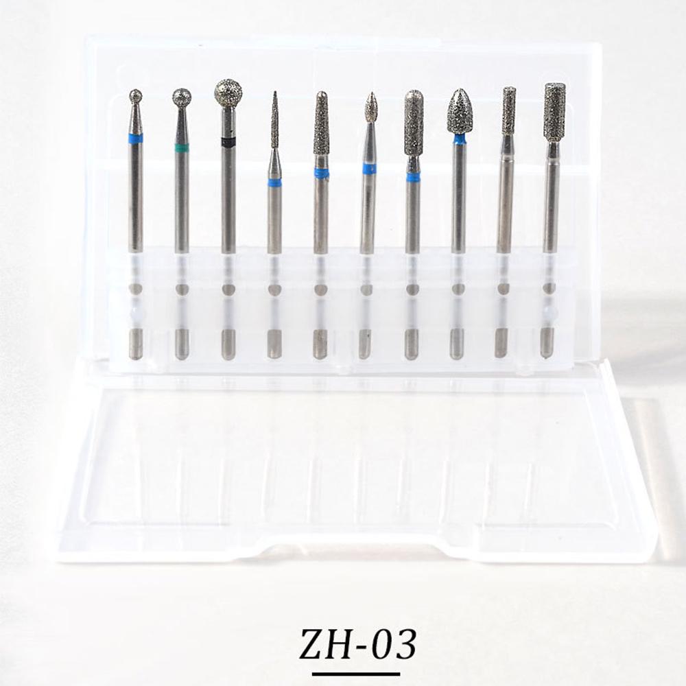 30st rotera diamant nagelborrskärare burr nagelband ren borr för elektrisk maskin manikyr