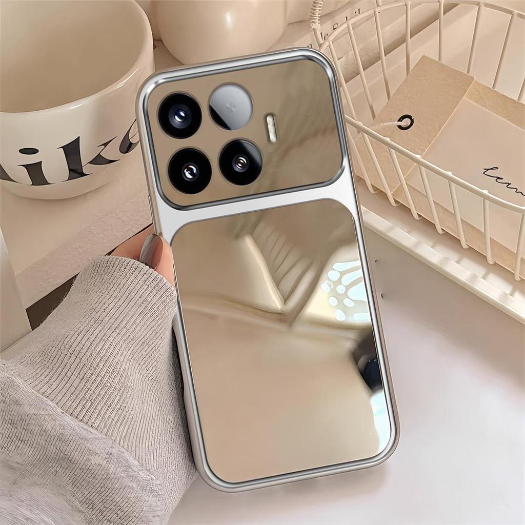 Case for Xiaomi 17T Pro,17T Trending Big Window Cover Mirror Phone Casing