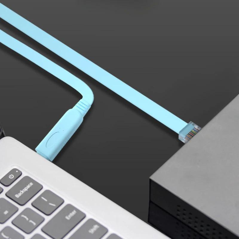 USB to RJ45 Console Cable RS232 Serial Adapter for Laptop Computer Cisco Router USB RJ 45 8P8C Converter Console Cable 1.8m 3m