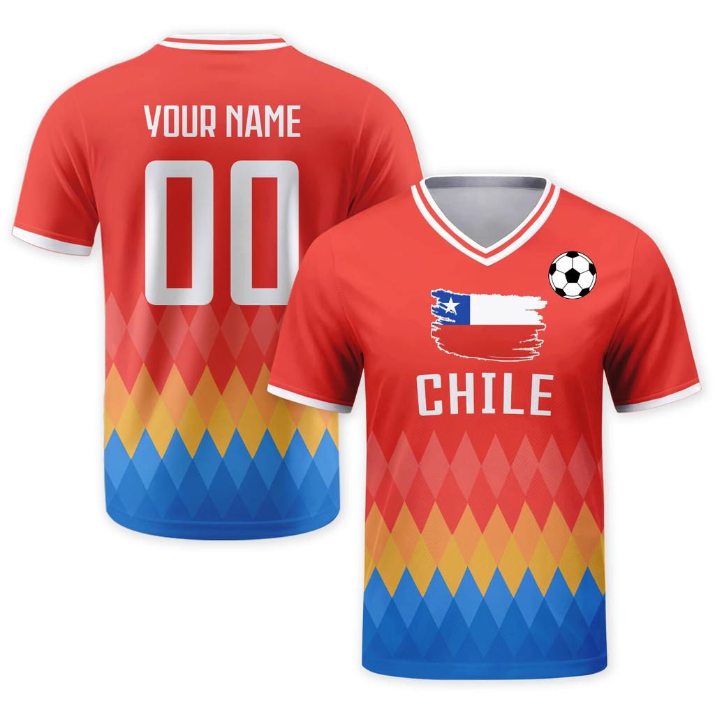 Customizable DIY Soccer Jersey Shirt with V Neck Short Sleeves Breathable Material Czech Print for Sports Teams