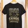 Comfort Colors Canoe Camping Route Shirt, Paddling Wilderness Tee