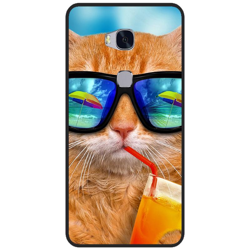 For Huawei Honor 5X Case TPU Soft Cartoon Back Cases For Huawei GR5 2016 Case Silicone Honor 5 X KIW KII L21 L22 Honor5x