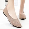 Fashion Samilor Knit Ballet Flat Shoes Round Toe Flats for Women Casual Slip On Shallow Shoes Plus Size Office Boat Shoes Moccasins
