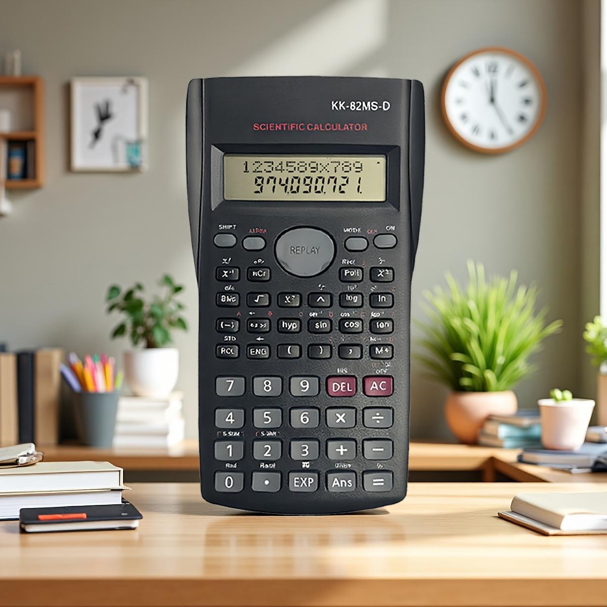 

1 шт. Студенческий экзаменационный специальный многофункциональный электронный функциональный научный калькулятор, без батареи чёрный