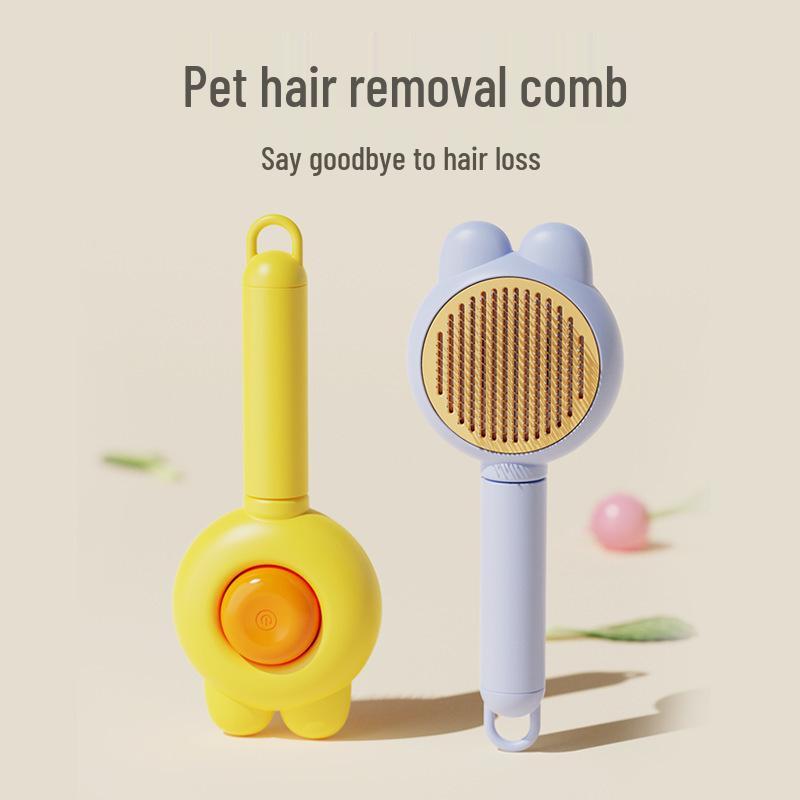 Pet Grooming Needle Comb for Cats and Dogs - De-Shedding, Brushing, and Massage Tool for Long-Haired Breeds