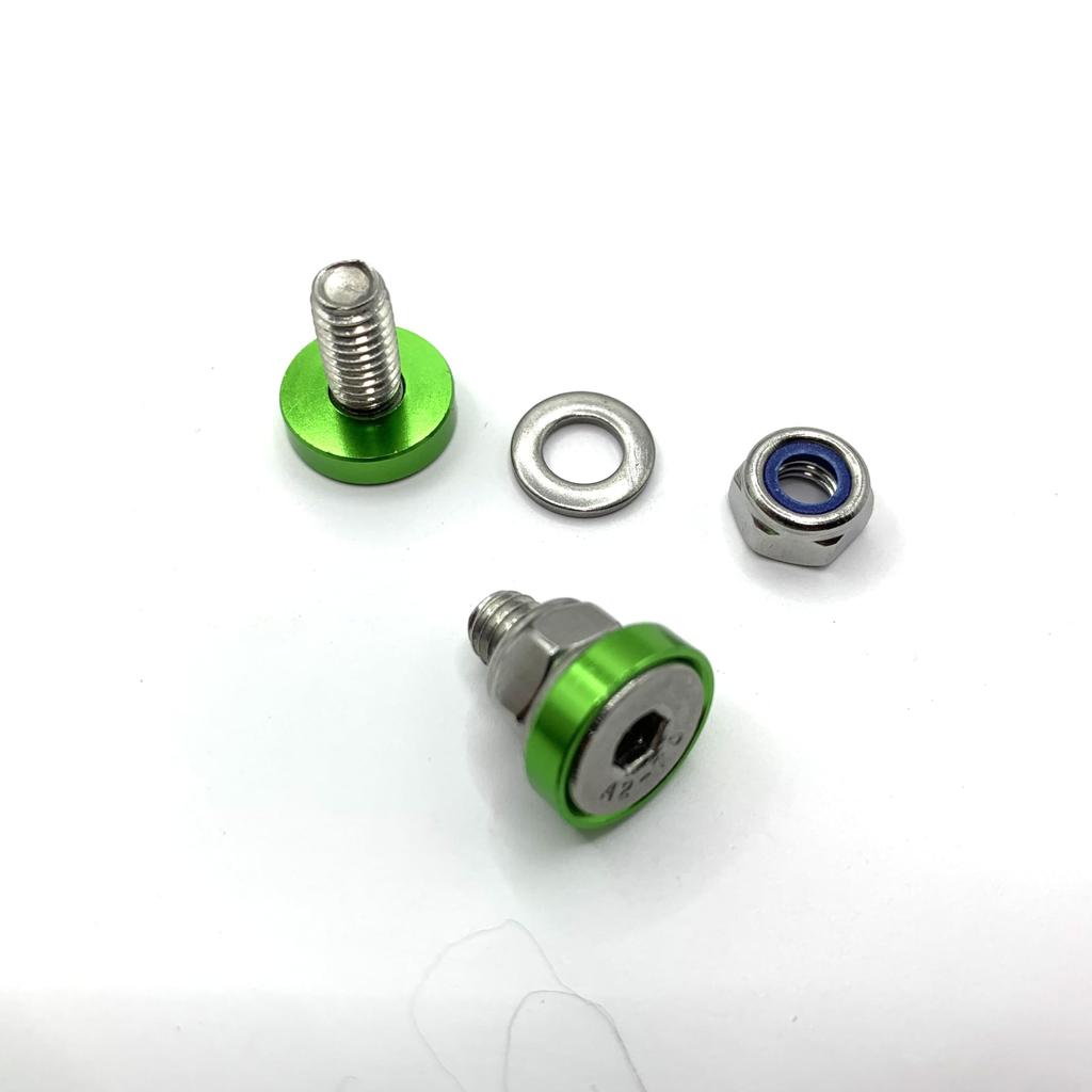 ASATERU Premium Stepped Motorcycle Liability Liability Sticker Universal Aluminum Alloy Green A1P15GRS Plate, Fit, Rust-Resistant (1.5mm Thick),