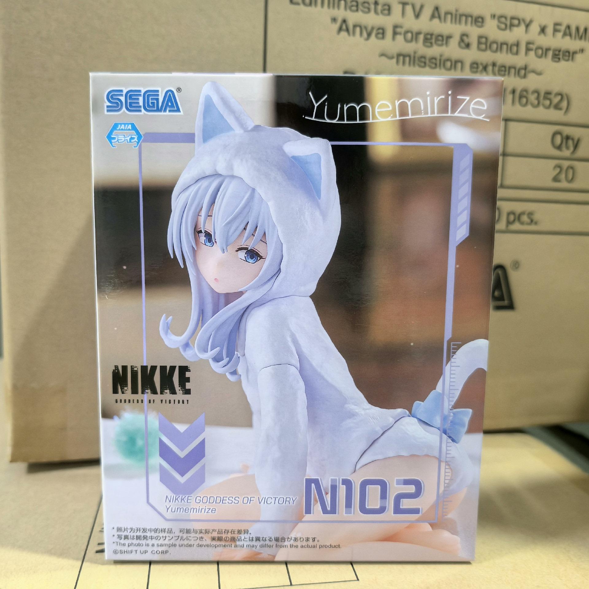Original Anime Figure SEGA Yumemirize GODDESS OF VICTORY: NIKKE Anis N102 Action Figurine Toys Model Collector белый
