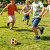 Soccer Sandbags, Soft Plush Football Sack with Spiral Fill, Portable Stress Relief Toy for Kids Adults for Outdoor Fun Foot Coordination Training