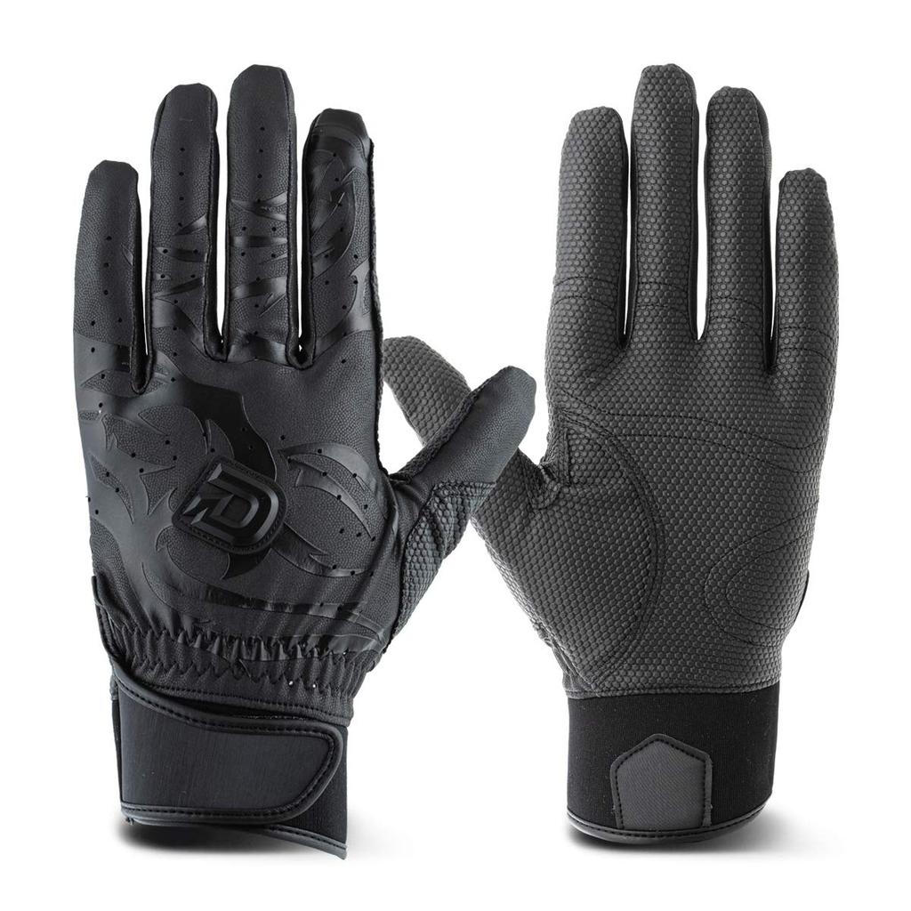 DeMARINI 1202 Baseball Batting Size L School Baseball Glove, Ambidextrous, WTABG1202L, Black, (High Model)