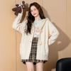 TonLion Women's Fall/Winter Hooded Cable Knit Cardigan