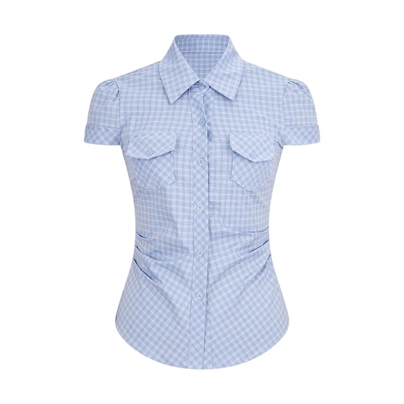 La Chapelle Women s Korean Style Slim Fit Striped Short Sleeve T-Shirt M розовый