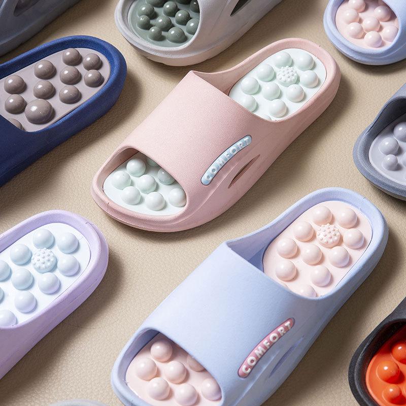 2025 Unisex Protiskluzové Masážní Pantofle s Akupresurními Body pro Domácí Použití a do Sprchy