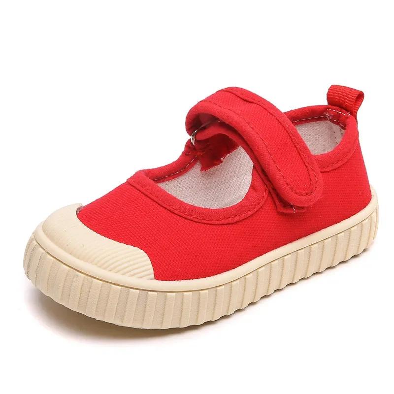 2024 Children's Canvas Shoes Summer New Students Korean Breathable Hot Fashion Shoes Kids ShoesSize21-32 Breathable