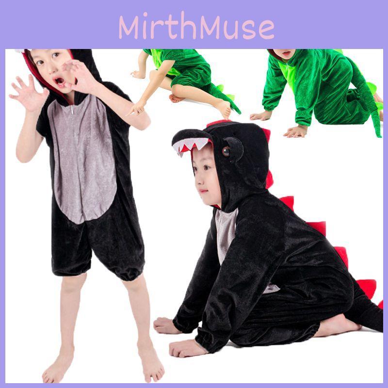 Vibrant Unisex Halloween Dinosaur Costume Crocodile Jumpsuit For Kids Cosplay Events