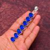 Awesome London Blue Topaz Gemstone Pendant: 925 Sterling Silver Handmade Pendant Necklace Jewelry