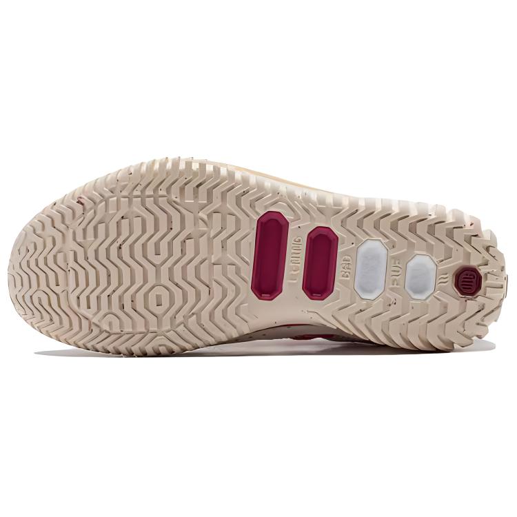New LiNing BadFive 3 Low Cushioning Abrasion Resistant Lightweight Low Top Basketball Shoes Men's Beige White Pink ABFU005-7