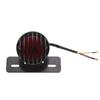 ONGMEIL Motorcycle Tail Lamp Round with Number Stay Magna Shadow