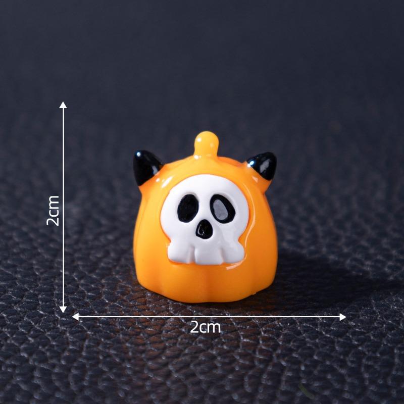 Halloween Pumpkin Ghost Cute Particle Decorative Accessories Mini Micro-landscape Resin Small Ornaments