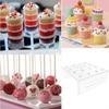 15/16/21 Holes Acrylic Lollipop Display Stand Acrylic Rectangle Shape Durable Holder Wedding Party Candy Dessert Stick Holder