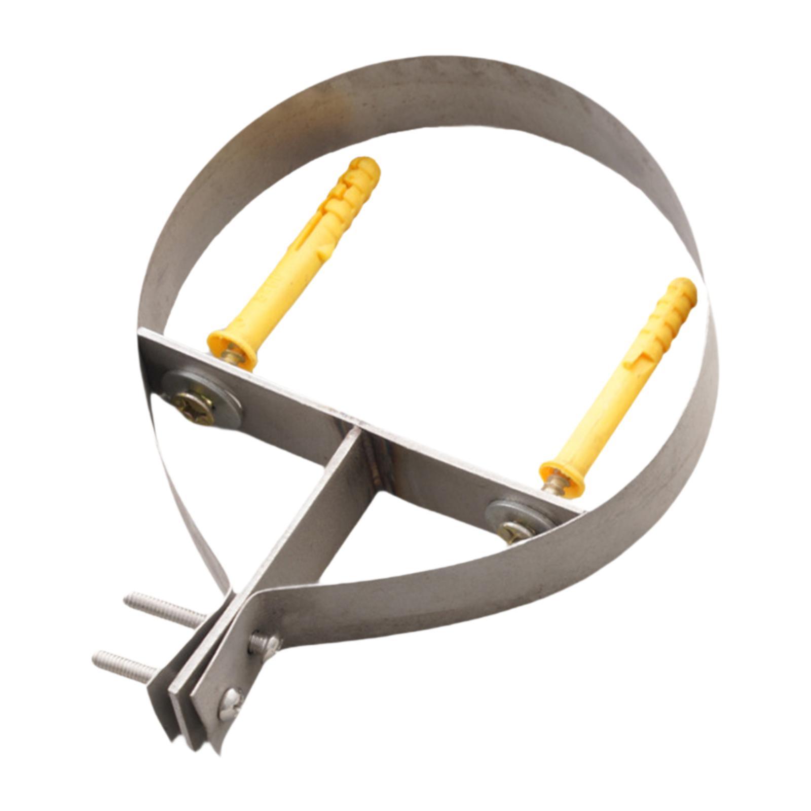 Chimney Pipe Bracket 135 mm Adjustable Metal Fireplace Parts Hardware Fixing Stove Pipe Hanger Ring Pipe Hanger Stove Pipe Clamp серебряный