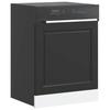 VidaXL Dishwasher Panel Porto Black 60x1.5x67 Cm 854138