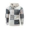 Sweater Hoodie Men's Color Blocked Digital Printed Long Sleeved Hoodie Sweater