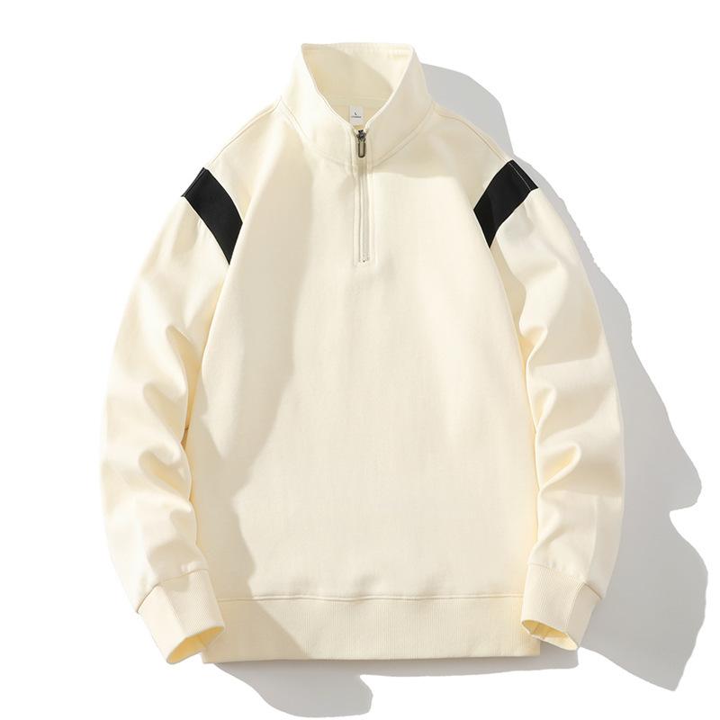 

Мужская спортивная и повседневная толстовка для осени и зимы, мужской топ свободного кроя с круглым вырезом, молодежная толстовка XL покинуть белый