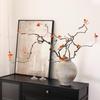 Zen Wabi-sabi Dried Flower Vase for Living Room or Hotel Decor with Dragon Jujube Branches
