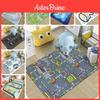 Colorful Cartoon Road Play Mat For Kids Educational Rug Soft Polyester Fiber Design Ideal For Living Room And Nursery