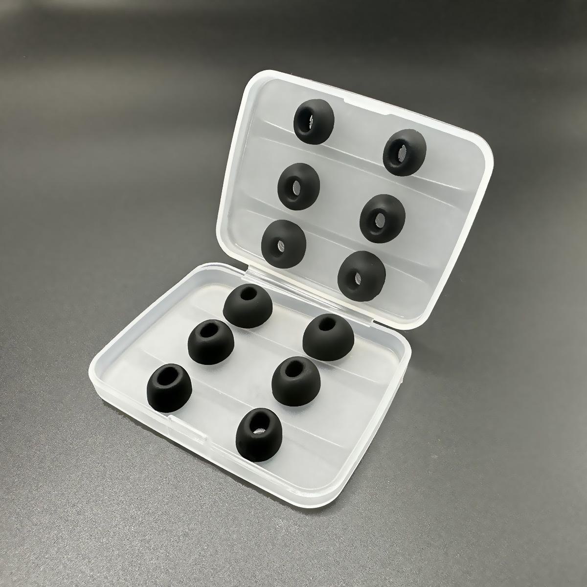 

Силиконовые амбушюры AirPods Pro 3-го поколения с оригинальным пластиковым сердечником - 12 шт. 2 pairs each in large, medium and small чёрный