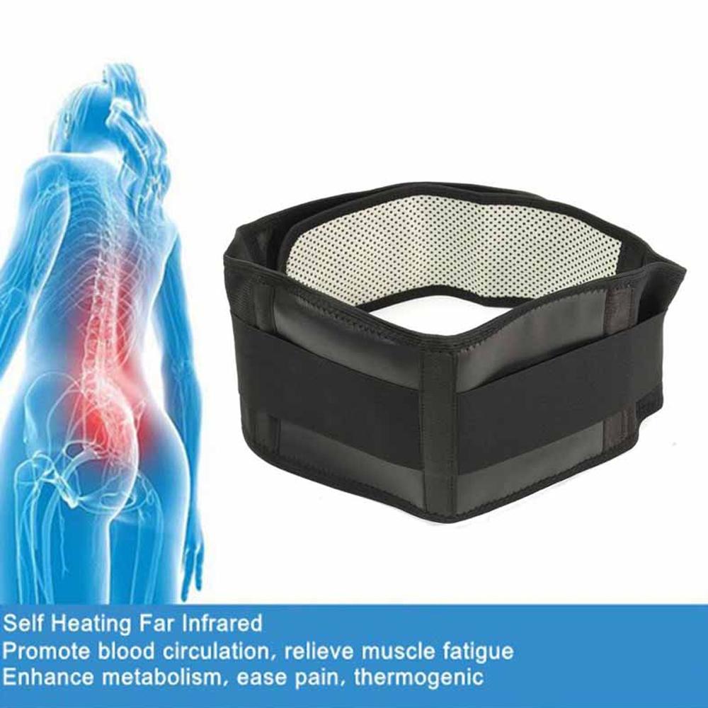 Adjustable Waist Tourmaline Self Heating Back Support Belt Magnetic Therapy Lumbar Brace for Pain Relief
