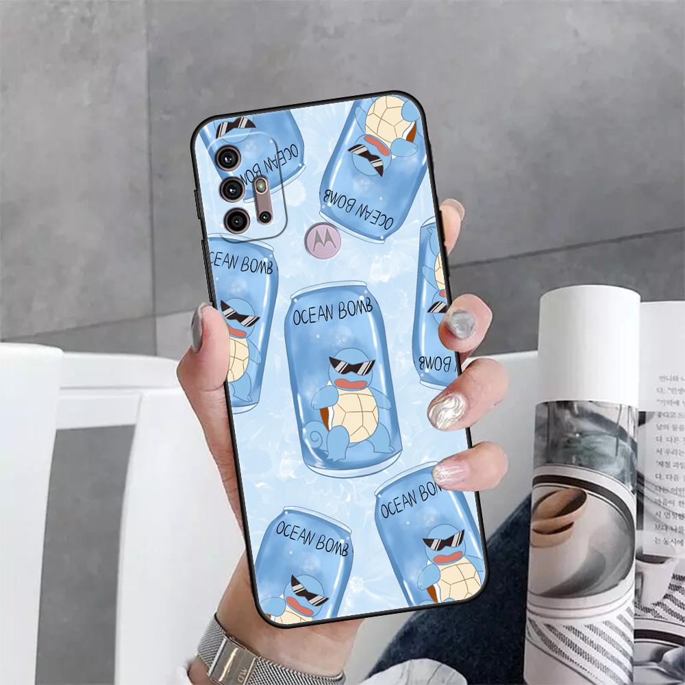 Pouzdro pro Motorola G30 One Fusion Plus G9 Play G60 E30 G8 Power Lite G50 Edge 20 Hyper G200 Kryt na telefon Pokemon Funda Capa