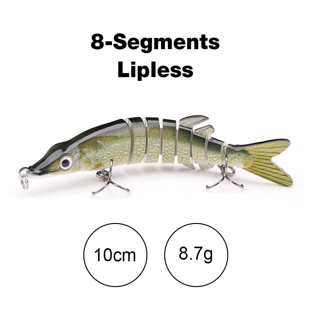 10cm/12.5cm Pike Wobblers for Fishing Artificial Bait Hard Multi Jointed Swimbait Crankbait Lifelike Fishing Lure Tackle
