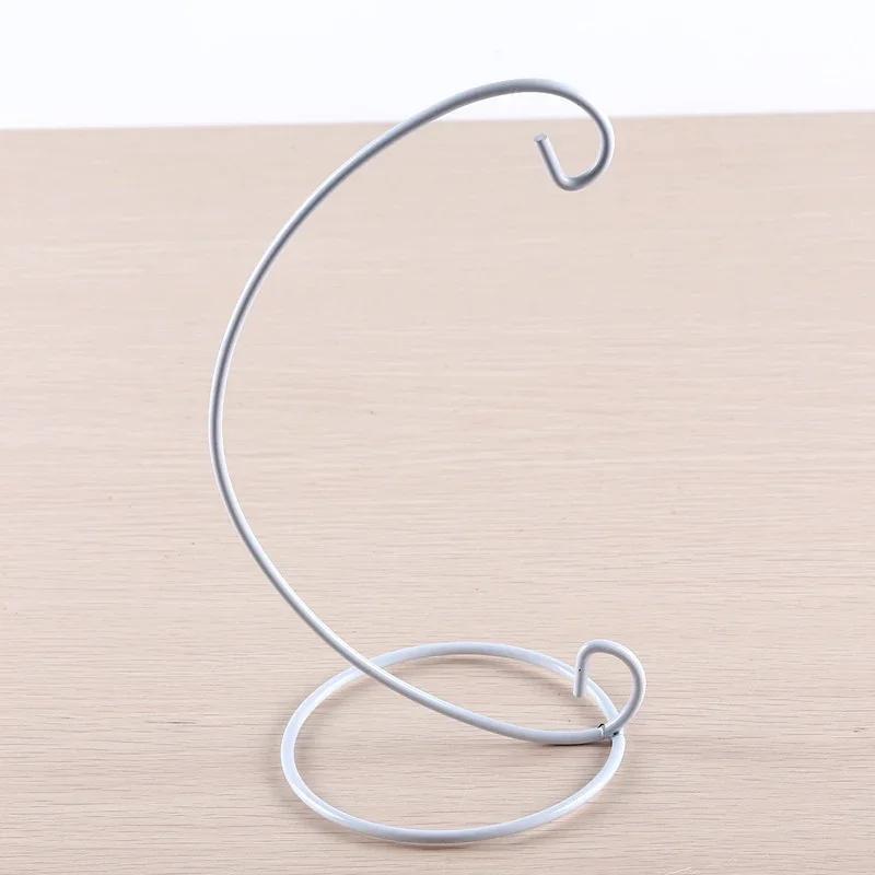

Display Stand Ornament 1 Pack Iron Hanging Stand Holder Rack for Hanging Glass Globe Air Plant Terrarium Witch Ball House 23cm белый