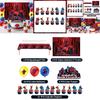 Spider Man Party Tablecloth Backdrop Balloon Cake Decor Set For Superhero Celebration