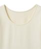 NOIRER FOR WOMAN U-Neck Two-Way T-Shirt (Cream)