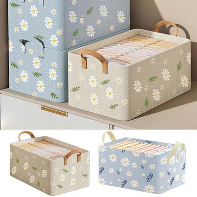 Pudełko do przechowywania ubrań Klasyfikacja z uchwytem Duża pojemność Składane Przechowywanie Szafa