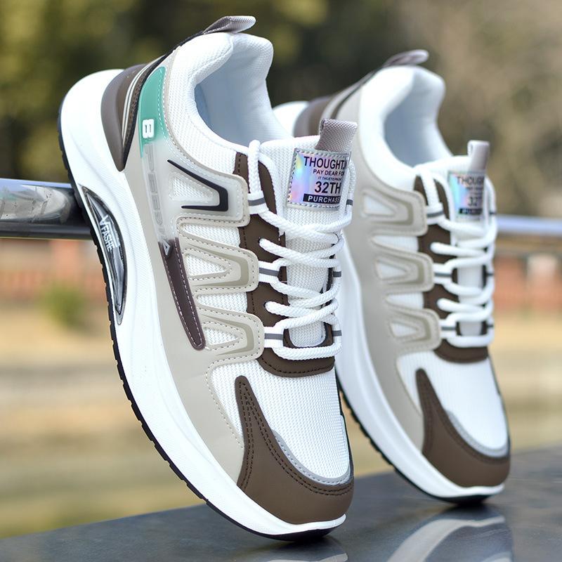 Men's shoes new dad shoes four seasons platform mesh shoes breathable sports shoes men's non-slip running shoes versatile casual shoes