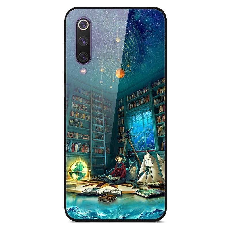 For Xiaomi Mi 9 Mi9 SE Tempered Glass Case Hard Cover Phone Case For Xiaomi Mi 9 SE Mi9 T 9T Pro Cases Redmi Note 9S 9 S Cover