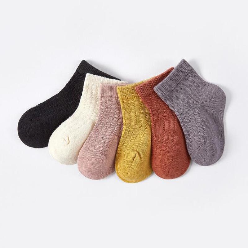 

3Pair/lot New Baby Spring/Summer Mesh Baby Socks 6-12months