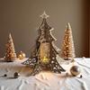 Christmas Tree Lantern Wooden Candlestick Table Lamp - Festive Home Decoration Ornament