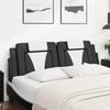 VidaXL Coussin de tête de lit noir et blanc 160 cm similicuir 374802