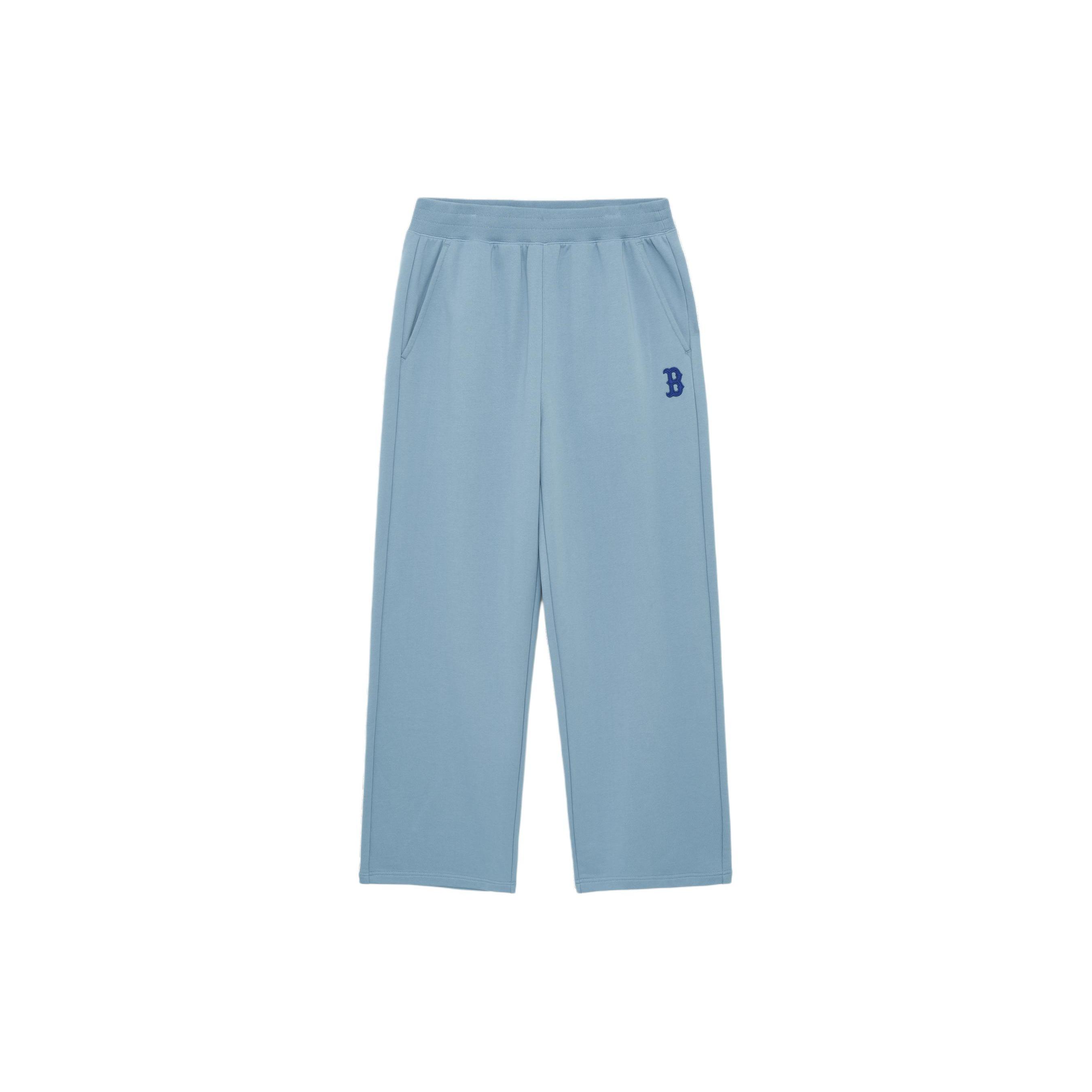 MLB Boston Red Sox Casual Pants Unisex Blue Moderate Straight Fit Pants 3APTB0234-43BLP XS