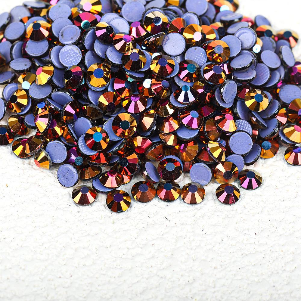 

Wei Chen, Guomao A Decoration Color Plated Glue Bottom Rhinestone Mobile Phone Case Diy Nail Art Beauty Glass Jewelry Accessories ss6 (diameter 1.9-2) 1440 pcs/bag