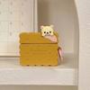 Cute Little Bear Biscuit Earphone Cover for Apple AirPods 1/2 Pro Pro2 3 4 Creative Cute Silicone Protective Cover