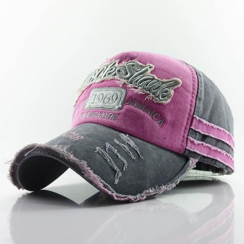 Unisex gewaschene Baseballkappe, hochwertige Snapback-Sommermütze für Männer und Frauen, 1969-Brief-Papa-Mütze
