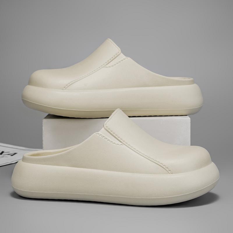 

Мужские тапочки для дома, сабо для сада, водонепроницаемая обувь для поваров, пляжные сандалии, тапочки для домашних животных, для женщин, для работы на открытом воздухе, для рыбалки, домашняя обувь 36-37 бежевый