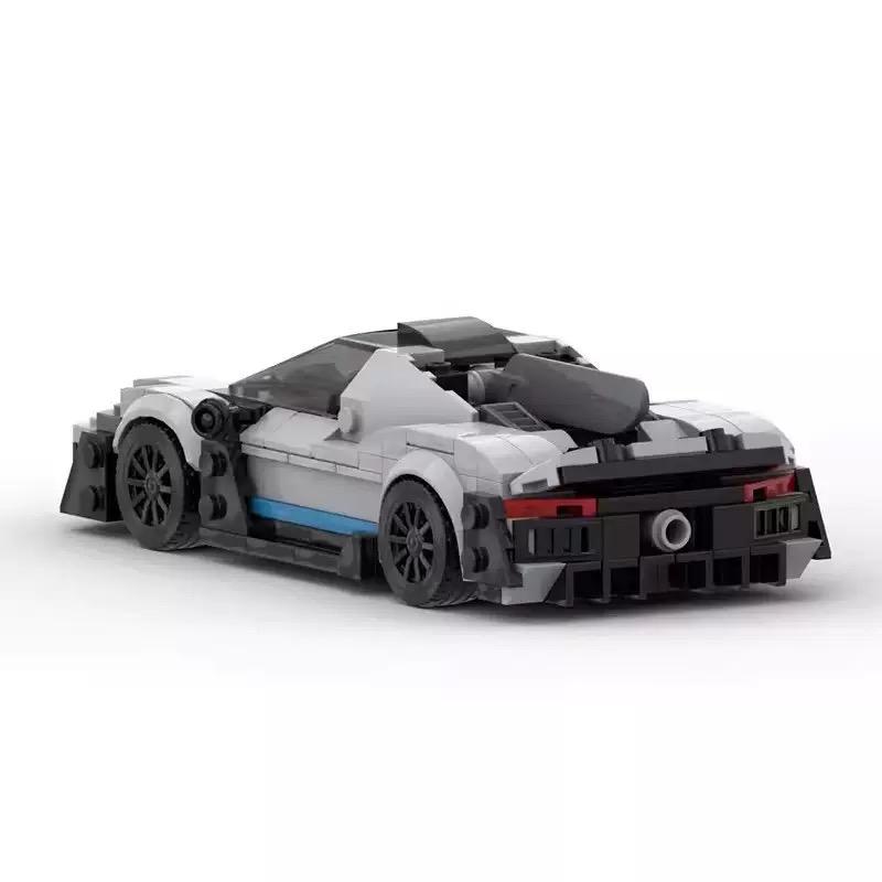 Non-Toxic Moc Supercar Classic Speed Series 8-Grid Assembled Building Blocks Children'S Toys